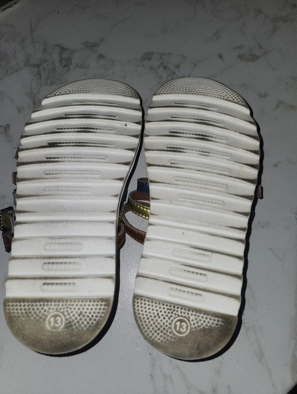 Kurt Geiger London Multi-Strap Metallic Slide Sandals